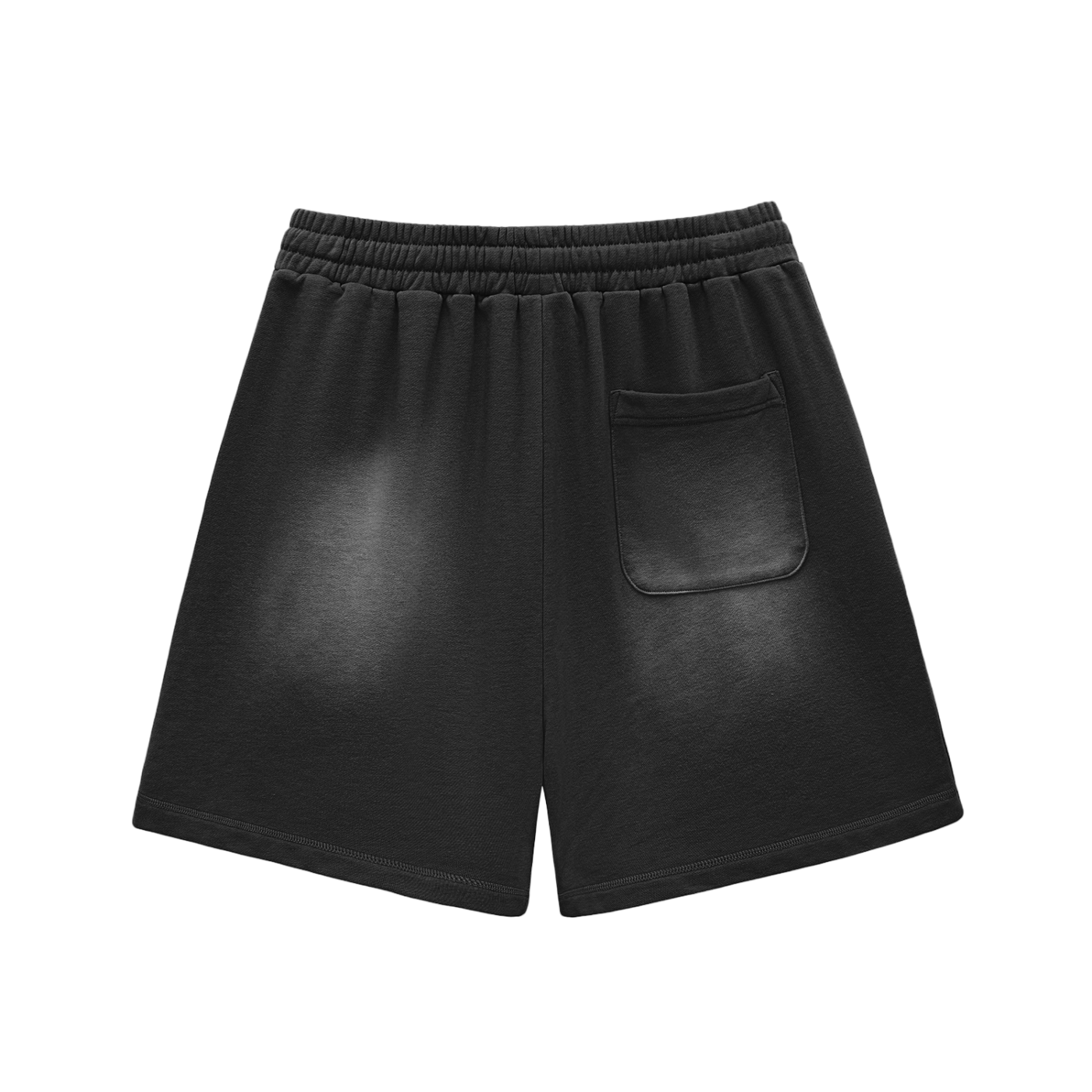 Cicada Striker The Darker Side of the Moon Sun Fade Raw Edge Cotton Shorts