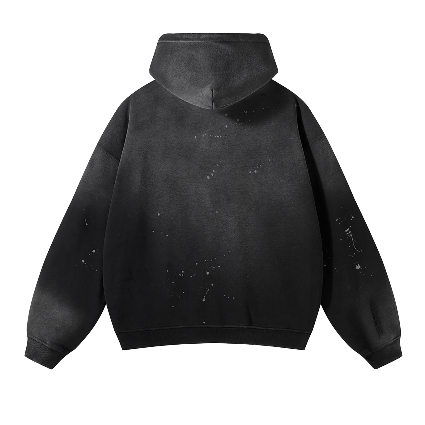 Cicada Striker Vintage Wash Frayed Fleece Hoodie - 360 GSM
