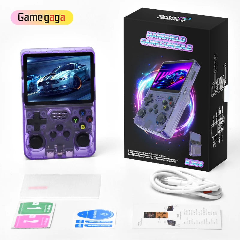 R36S Handheld Game Console  Linux EE System 64GB 15000 Games 3.5 Inch Screen Retro Classic Handheld Gaming Player Video Games