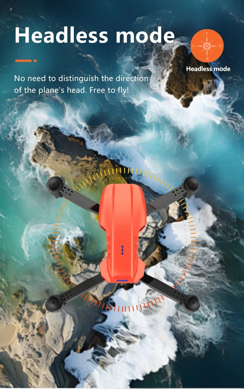 Mini E99Pro Foldable RC Helicopter 5G WiFi FPV 4K Dual HD Camera Drone with Height Hold Wide Angle Professional