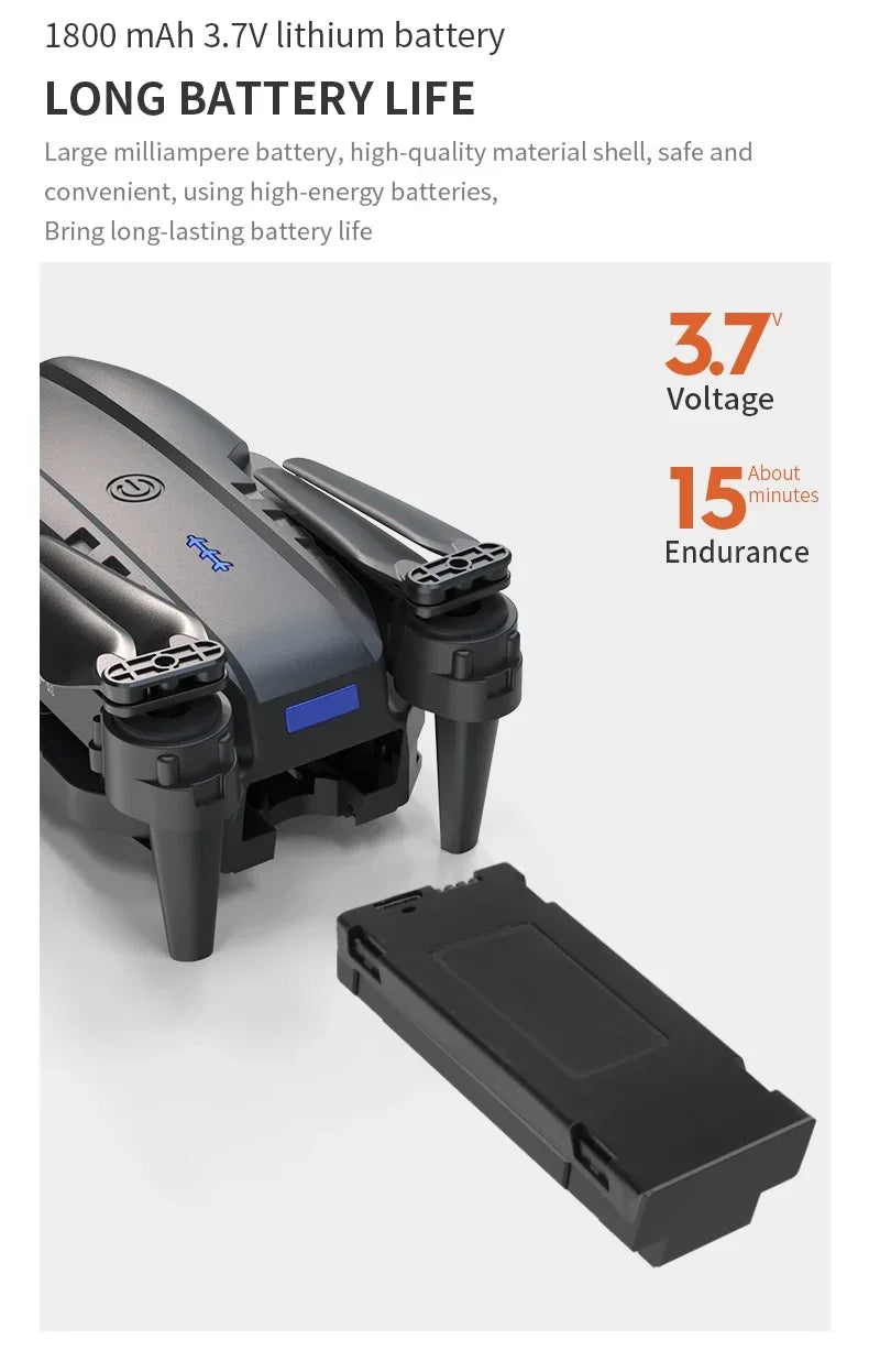 Mini E99Pro Foldable RC Helicopter 5G WiFi FPV 4K Dual HD Camera Drone with Height Hold Wide Angle Professional