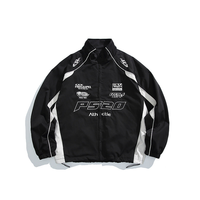 Retro-style Casual Stand-up Collar Jacket For Men